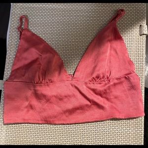 ZARA pink crop top
